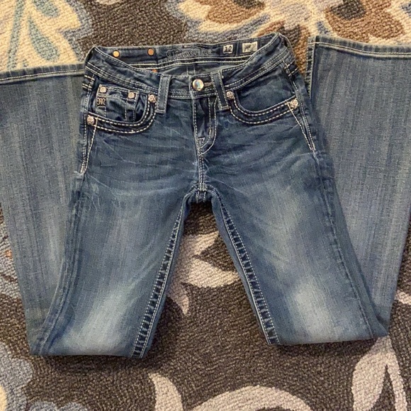 MISS ME JEANS BOOT CUT SIZE 12 - Picture 2 of 6